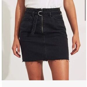 Hollister black Mini Jean skirt